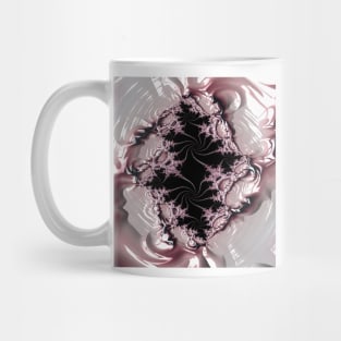 White and pinkish fractal Mug